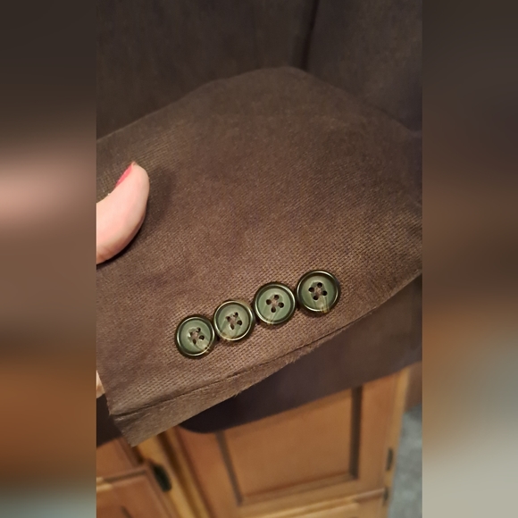 Mens Lauren Ralph Lauren Sports Jacket 46 Reg Lined Polyester Faux Suede - Picture 5 of 12